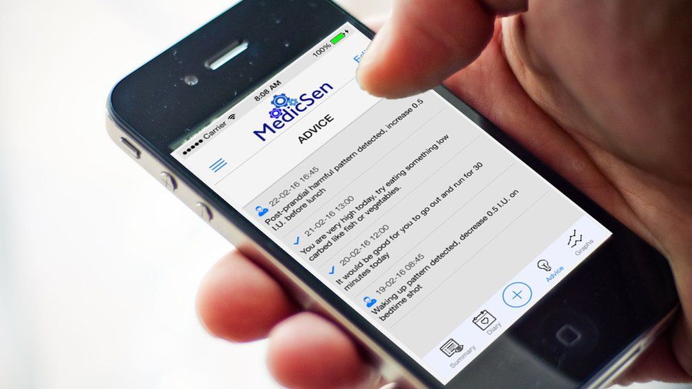 MedicSen app on phone