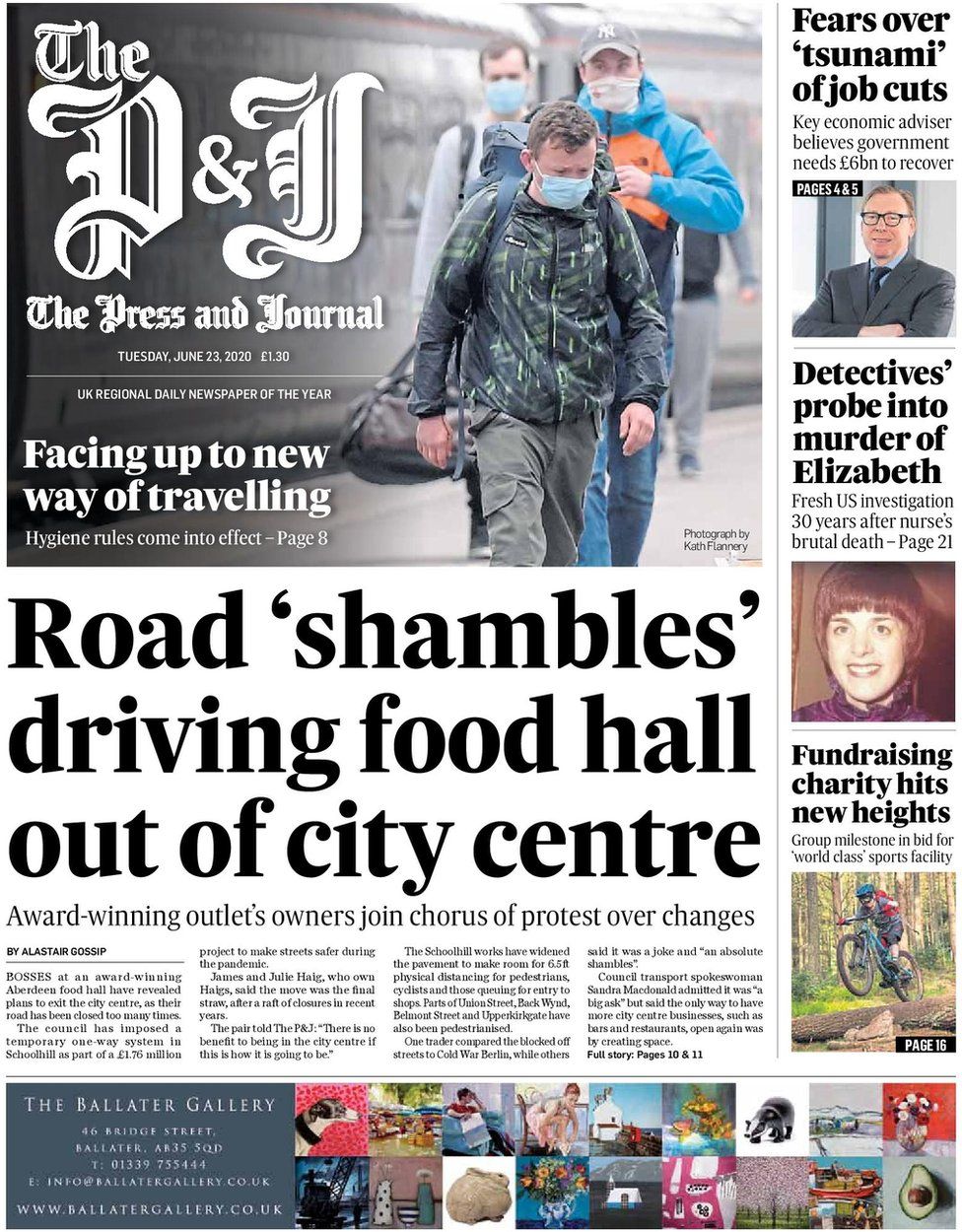 Scotland S Papers Economic Carnage And Jobs Doom And Boom Bbc News