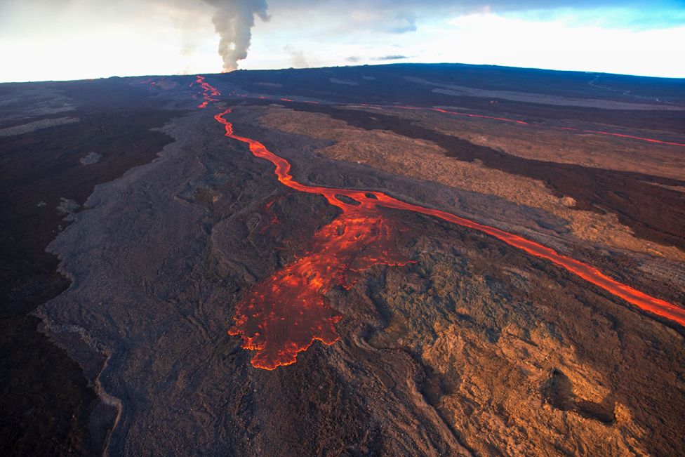 The world's largest active volcano, Mauna Loa, continues to erupt from its northeast rift, on the Island of Hawaii, Hawaii, USA, 30 November 2022.