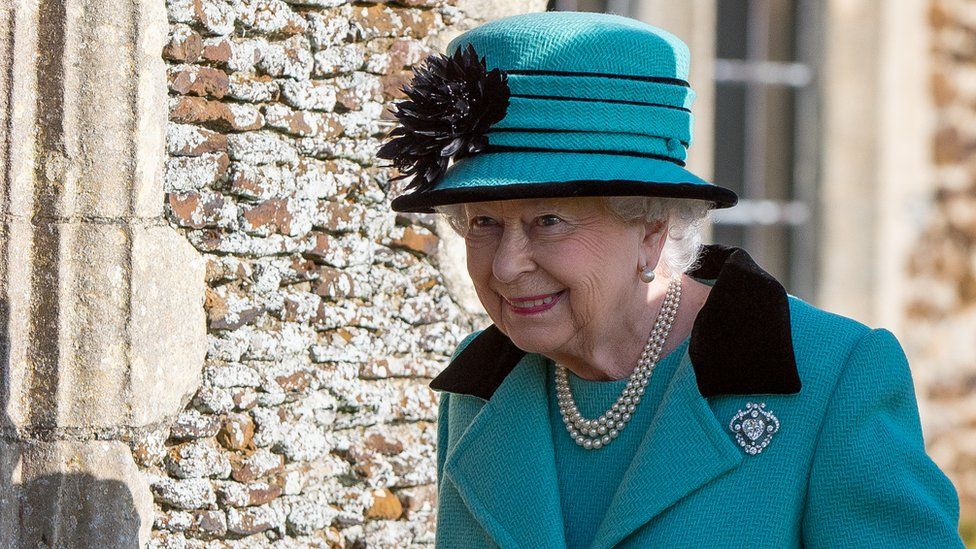 The Queen at West Newton, Norfolk, in 2017