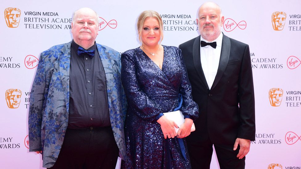 Left to right: Trevor Cooper, Daisy May Cooper and Paul Cooper