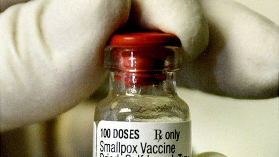 Vial of smallpox vaccine