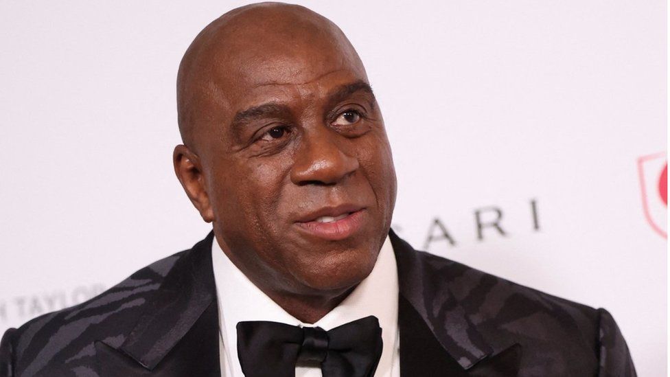 Magic Johnson attends the Elizabeth Taylor Ball to End AIDS, in Beverly Hills, California, last year