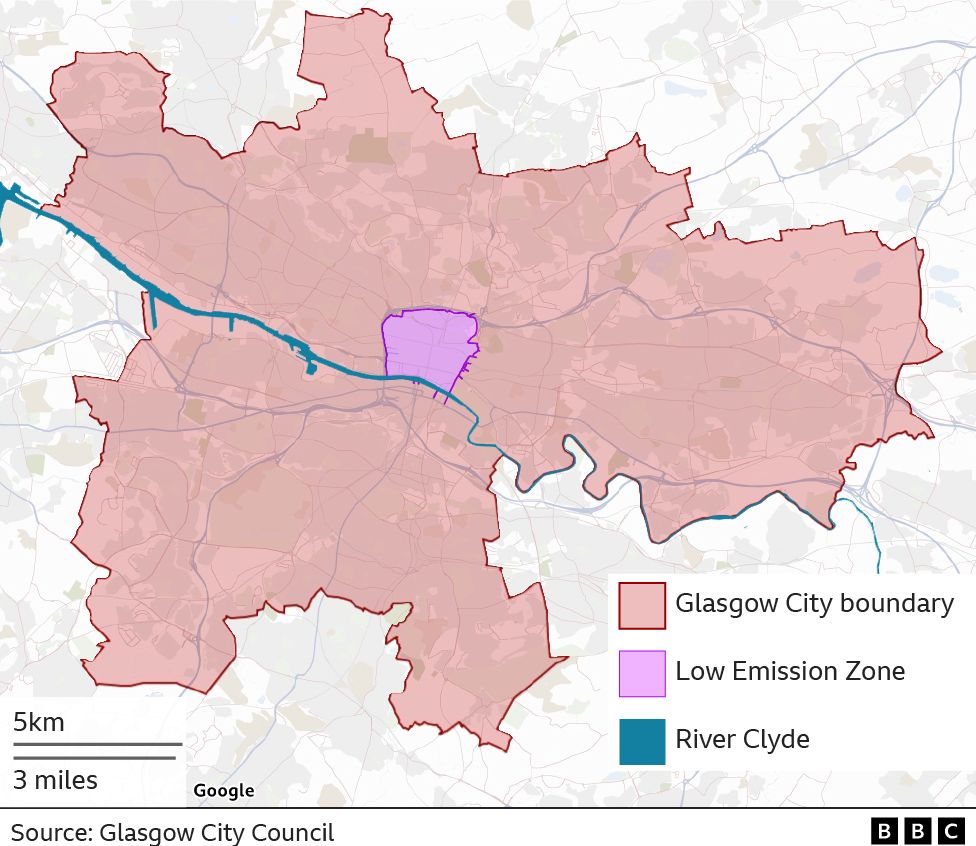 low emissions zone map