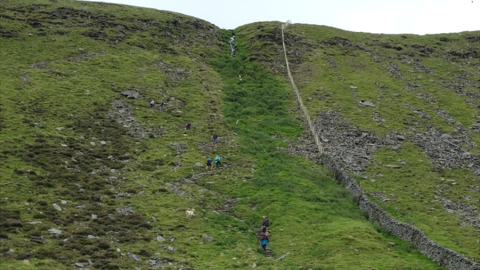 People using High Lot footpath