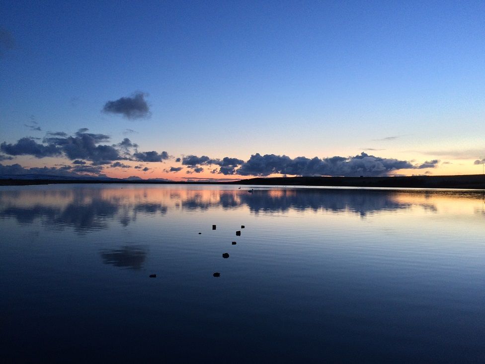 Sunset the Loch of Ayre, Holm, Orkney