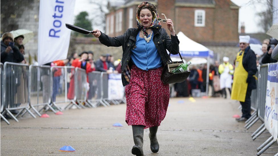 Winchester Cathedral Pancake Race