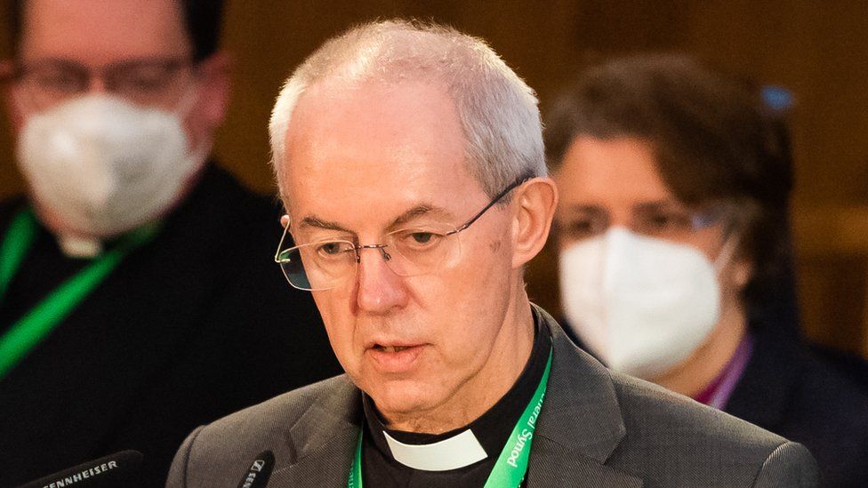 Justin Welby, Archbishop of Canterbury, at the Church of England's General Synod