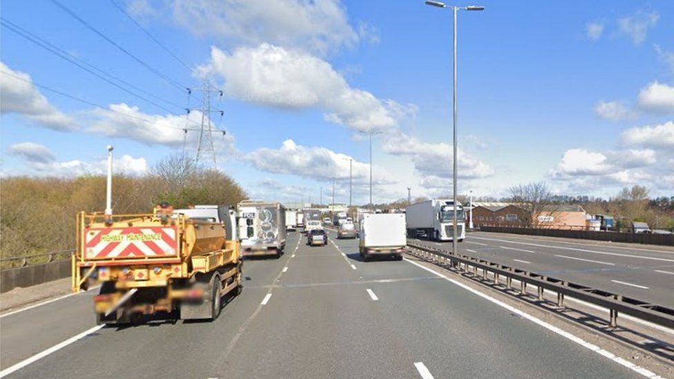 bbc news m6 toll accident today near birmingham