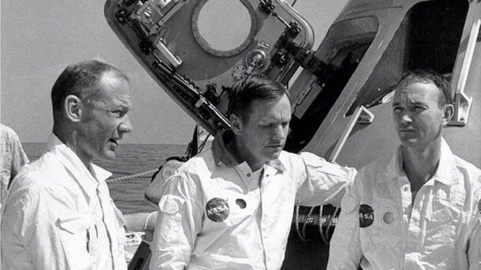 Buzz Aldrin, Neil Armstrong and Michael Collins