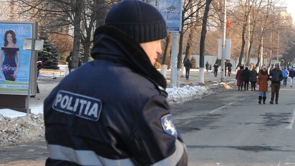 Moldovan policeman, file pic, 2016