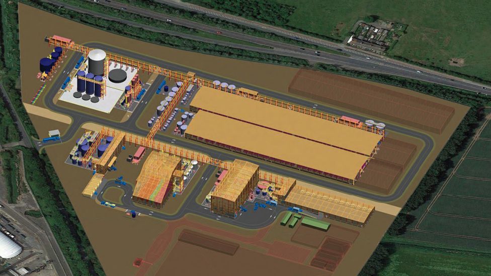 Artist impression of the new plant