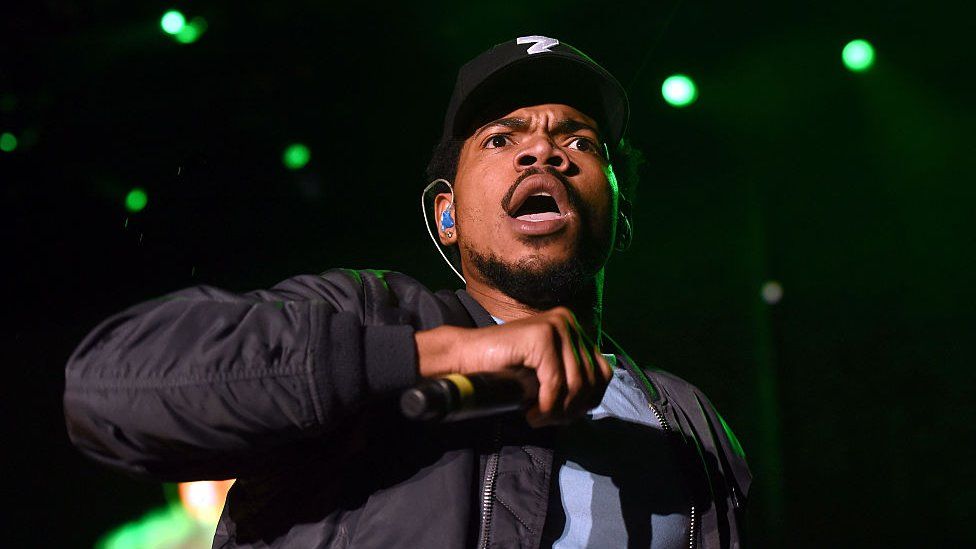 Chance The Rapper performs on Camp Stage during day one of Tyler, the Creator's 5th Annual Camp Flog Gnaw Carnival at Exposition Park on 12 November 2016 in Los Angeles, California.
