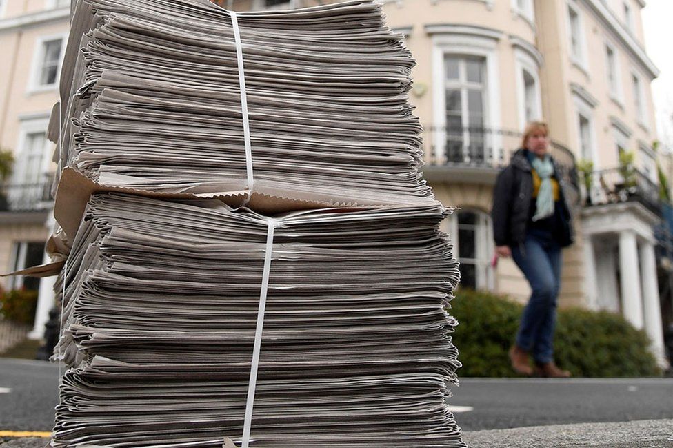 Sales of print newspapers have been have been hit hard by the pandemic