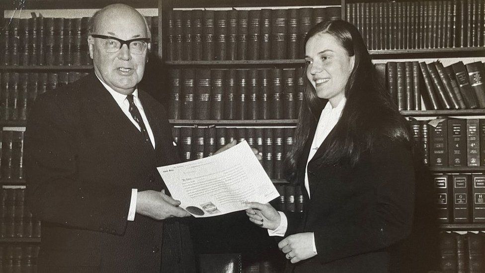 Clare Faulds appointed to Manx bar in 1973