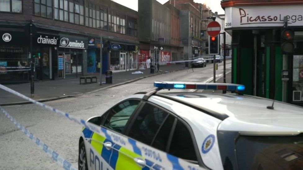Dudley stabbing Four arrested after town centre attack BBC News