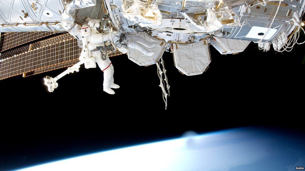 A spacewalk in 2011