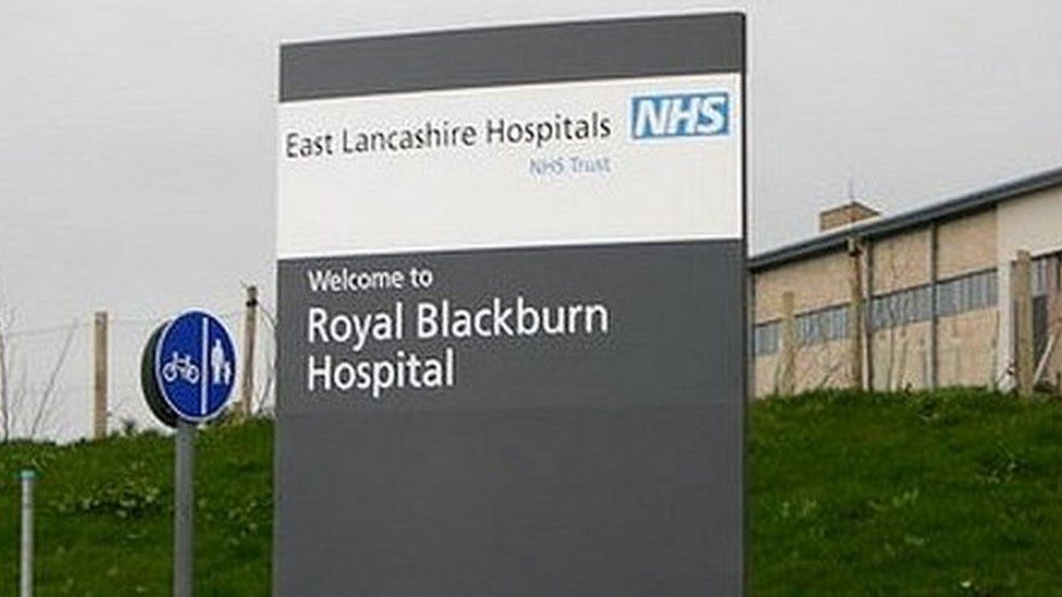 Royal Blackburn Hospital sign