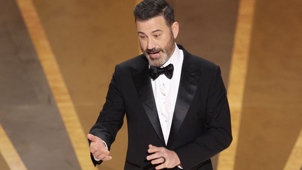 Jimmy Kimmel hosts the Oscars show at the 95th Academy Awards in Hollywood, Los Angeles, California, U.S., March 12, 2023