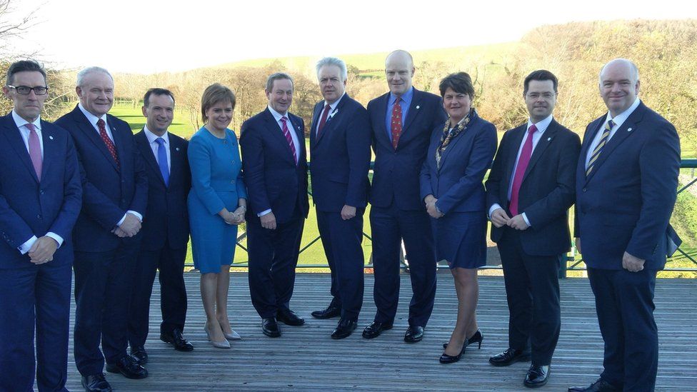 British and Irish ministers at the summit in the Vale of Glamorgan