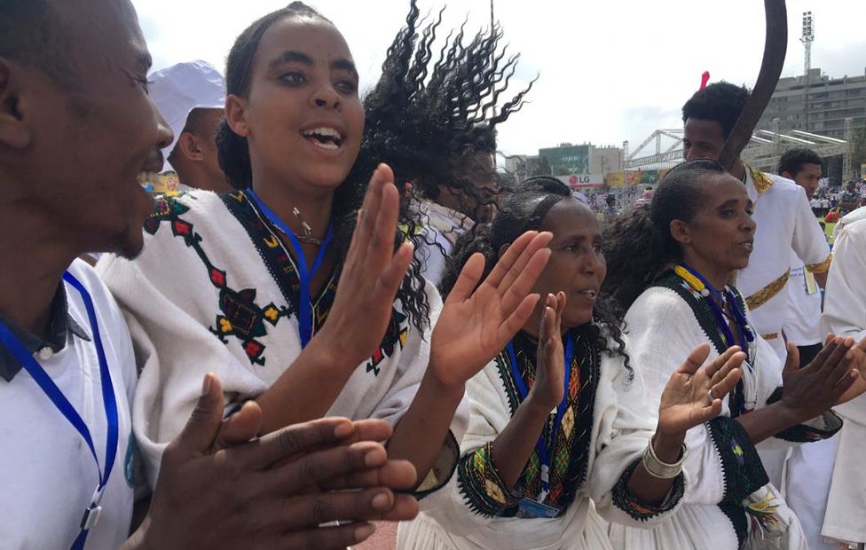 In Pictures Ethiopians Drum For Unity Bbc News 