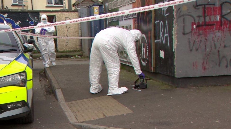 Forensic officers in Creggan area of Londonderry