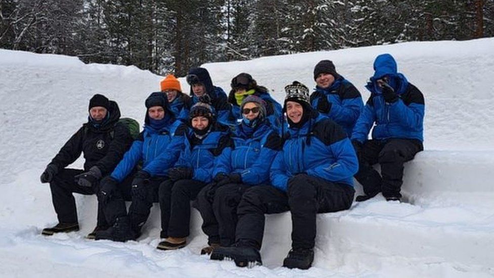 Students on expedition