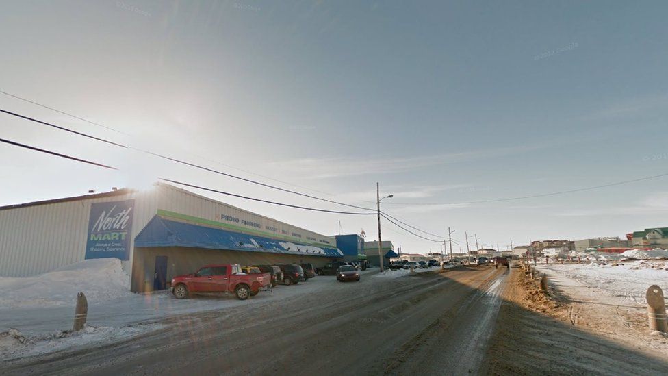 One of the shopping malls in Iqaluit