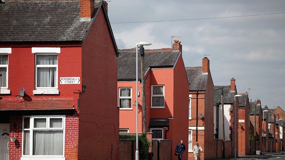 Terraced homes in Manchester