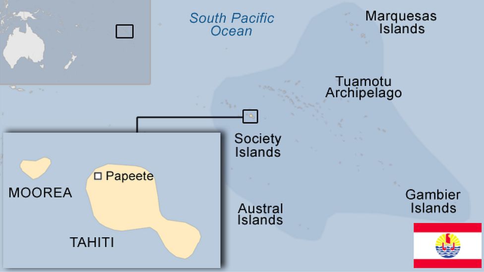 Map of French Polynesia