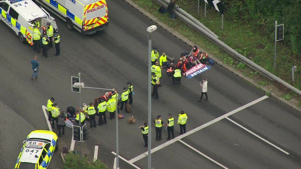 M25 protesters