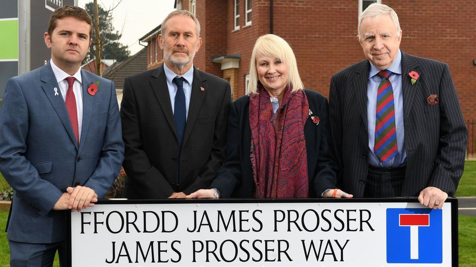 New Cwmbran street named for soldier James Prosser BBC News