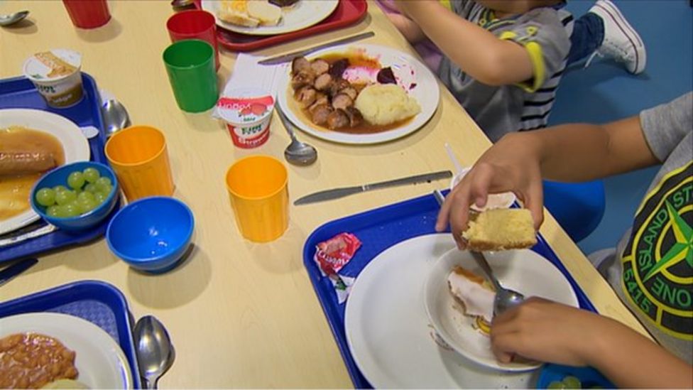 Free school meals served over holiday BBC News
