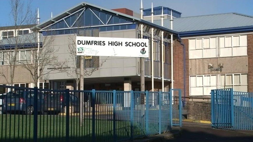 Heating failure shuts Dumfries secondary school BBC News