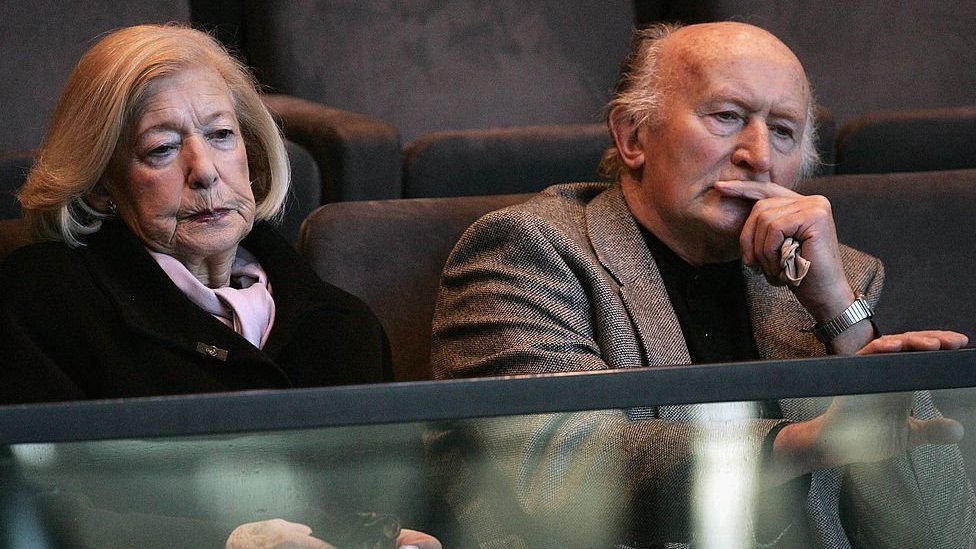 Holocaust survivors Gena Turgel and Roman Halter