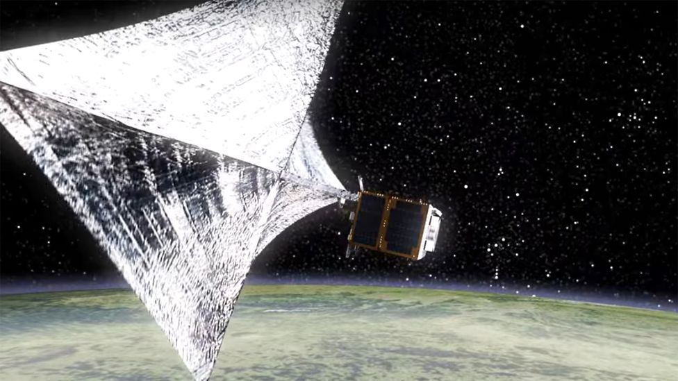 At the end of its mission, RemoveDebris will use a drag-sail to bring itself out of orbit