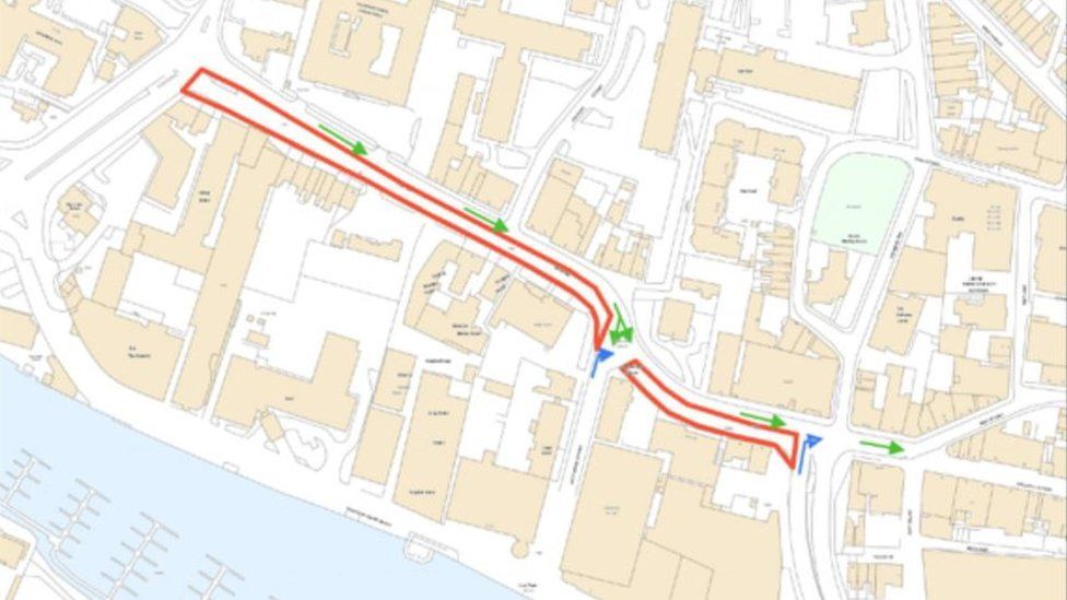 Newland roadworks plan