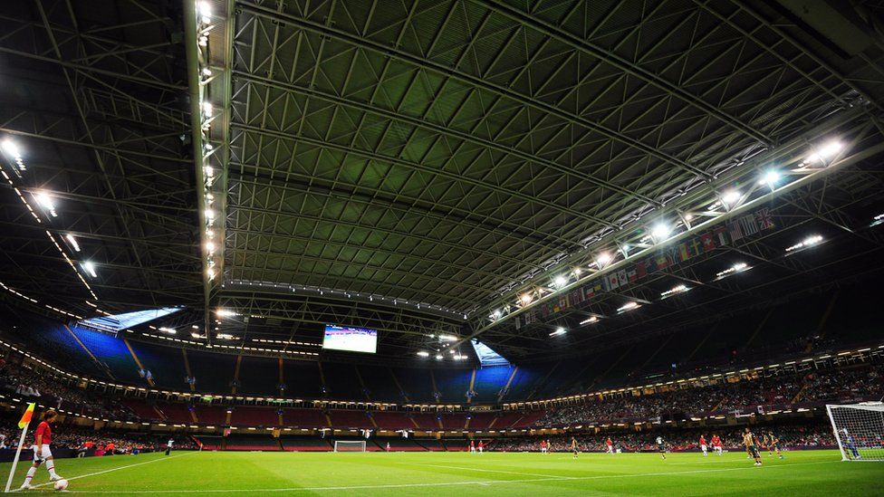 The Principality Stadium roof was closed during the 2012 Olympic Games