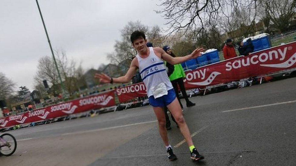 Jack Gray at Cambridge half marathon