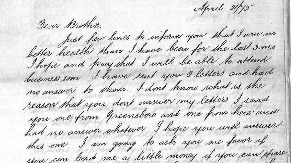 Letters from Sgt James to his brother John Clement James