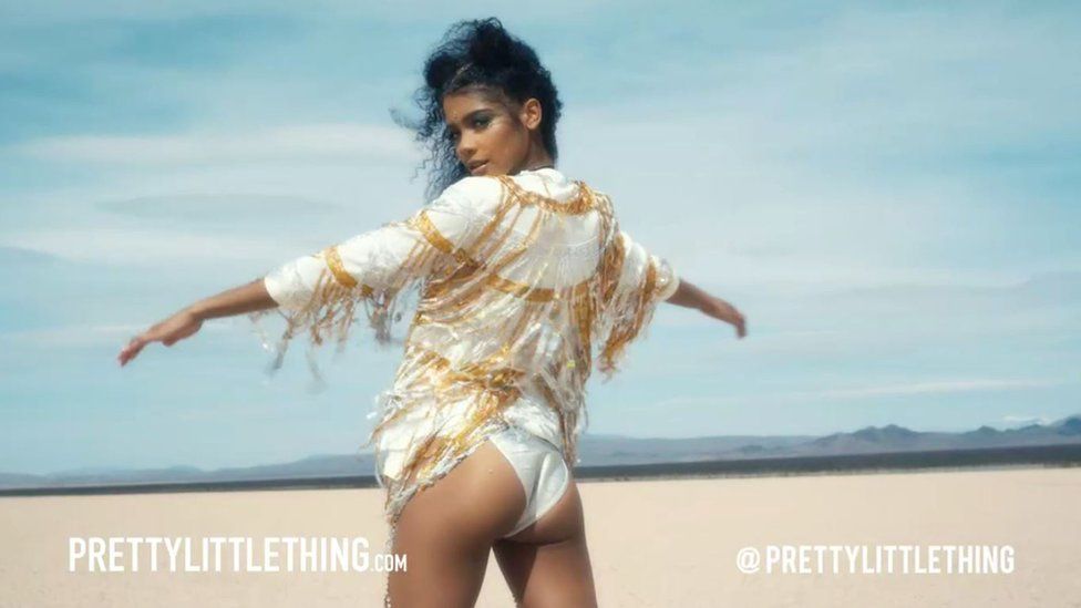 An advert from the Pretty Little Thing campaign