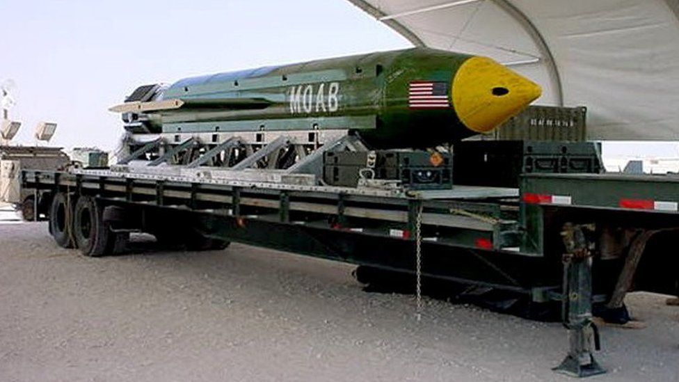 An MOAB bomb at Elgin Air Force Base (file image)