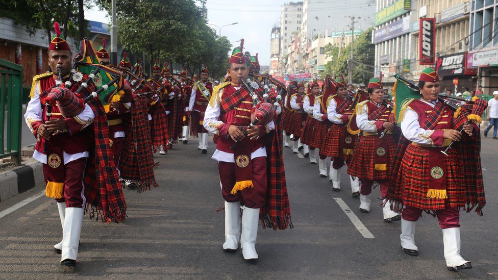 May Day parade in Dakha