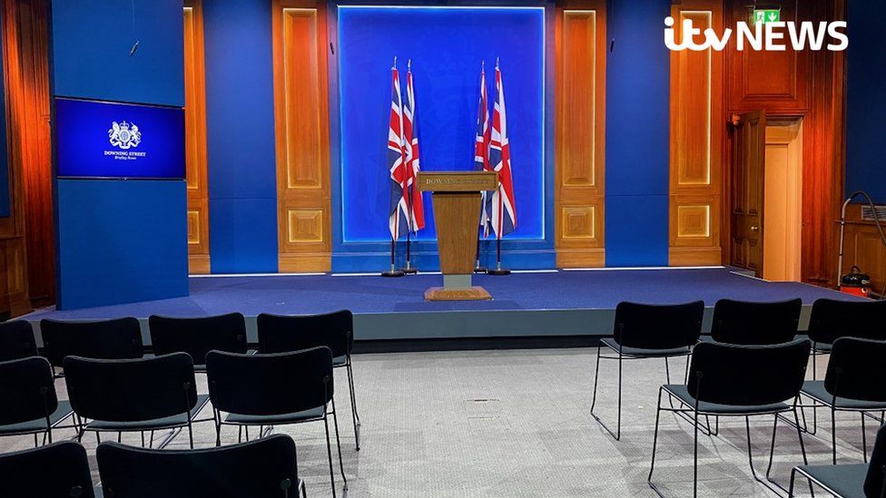 New Downing Street press briefing room