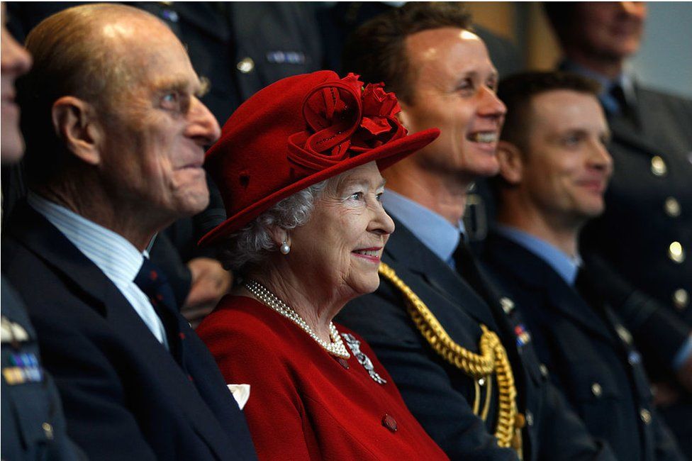 A proud grandfather, the duke visited Prince William's search and rescue base at RAF Valley, Holyhead