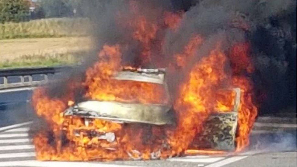 Driver 'blows up' car with 'excessive' use of air freshener - BBC News