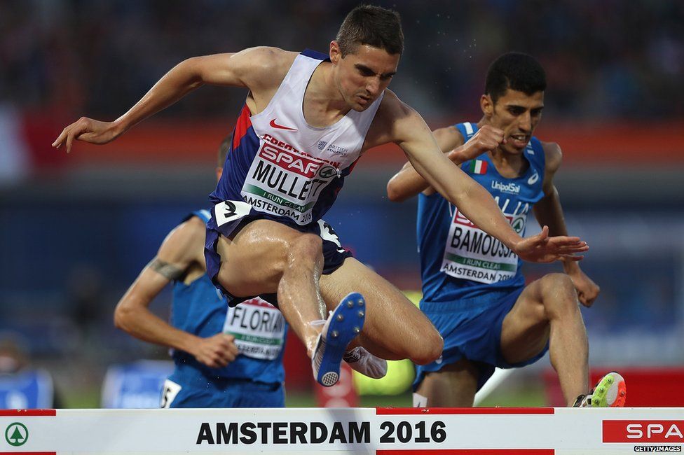 Team GB's Rob Mullett at the European Athletics Championships in Amsterdam last month