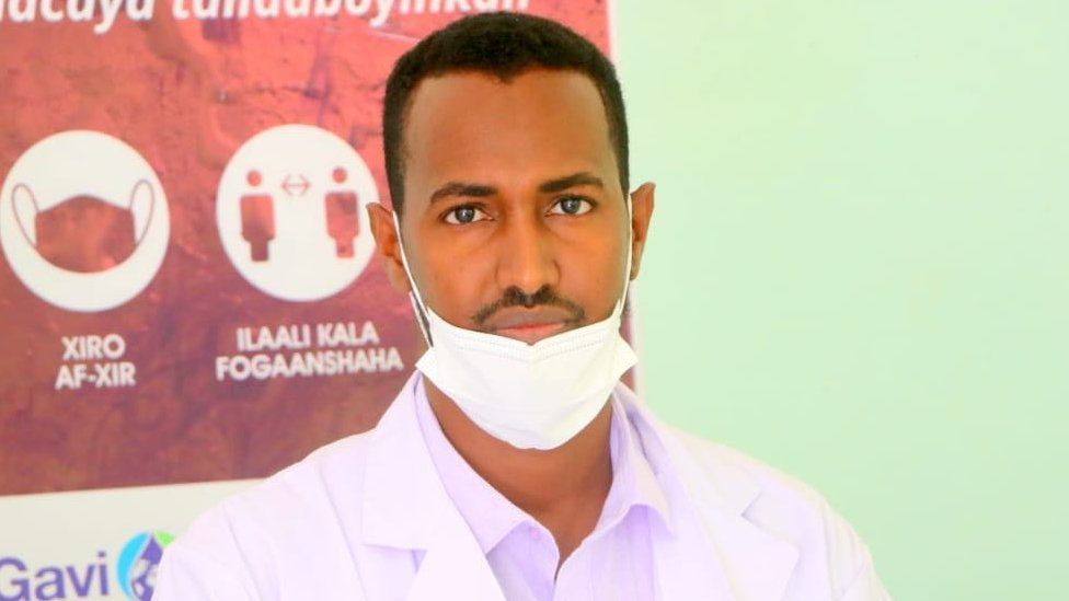 Dr. Jama Mahamud at the Qardho General hospital in Puntland of Somalia