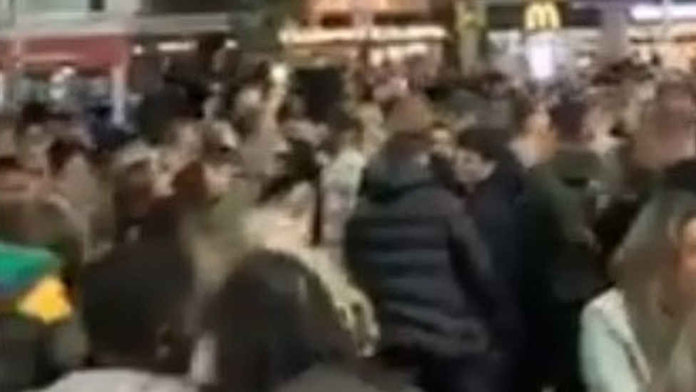 screengrab of crowd dancing in Liverpool