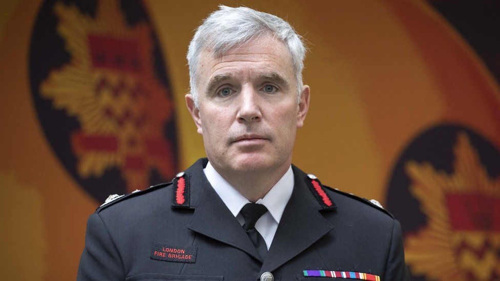 London Fire Brigade's commissioner Andy Roe